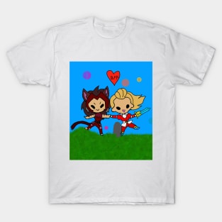 Baby Catra and Baby Adora BFF T-Shirt